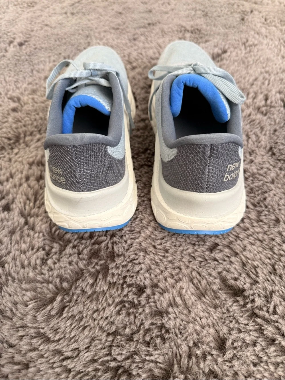 New Balance Women's Light Blue Running Sneakers with Mint Trim
